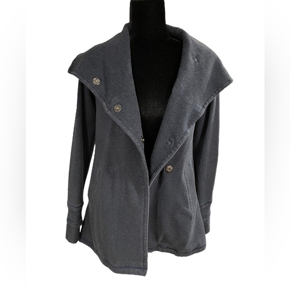 Lululemon Gratitude Wrap Heathered Cadet Blue (AU release) Stretch French Terry - Picture 6 of 11